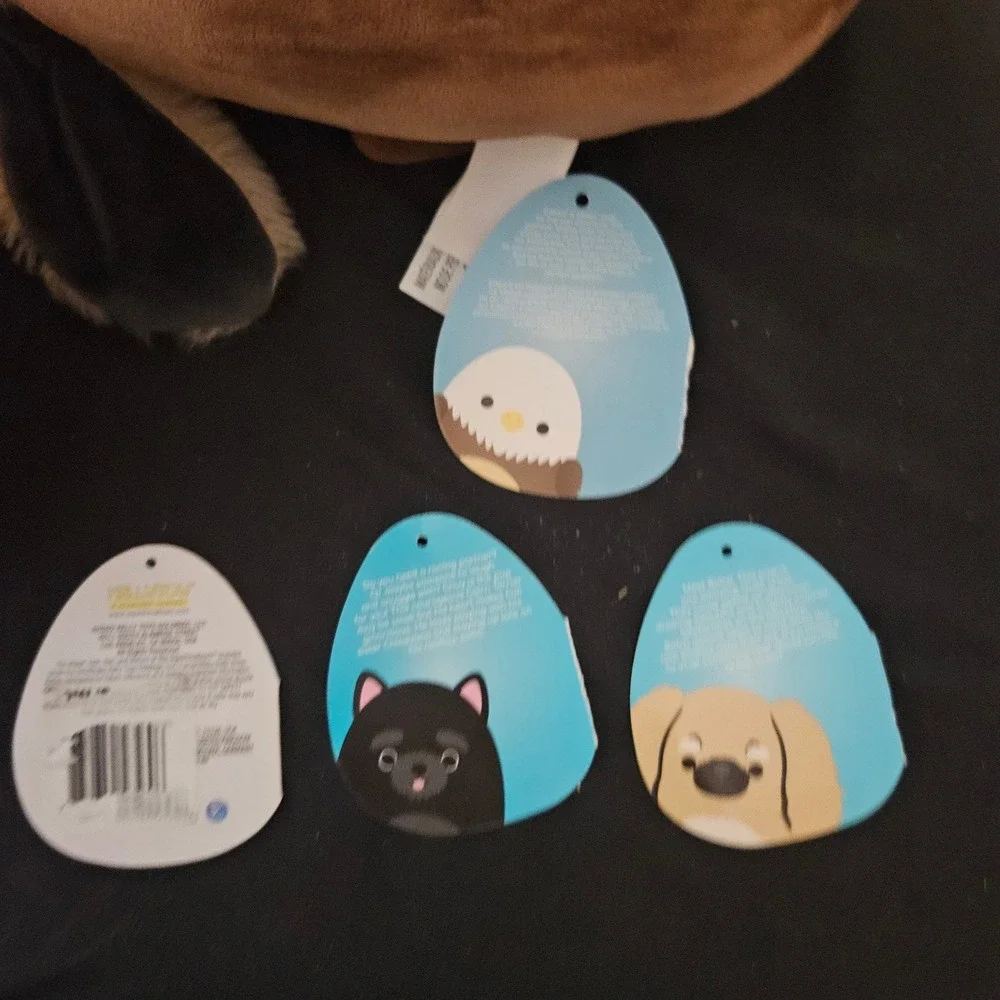 Squishmallows 8 Inch Plush Bundle Edward Luther Chuy Bobzi Set of 4 with Tags